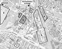 mappa dei progetti nel quartiere